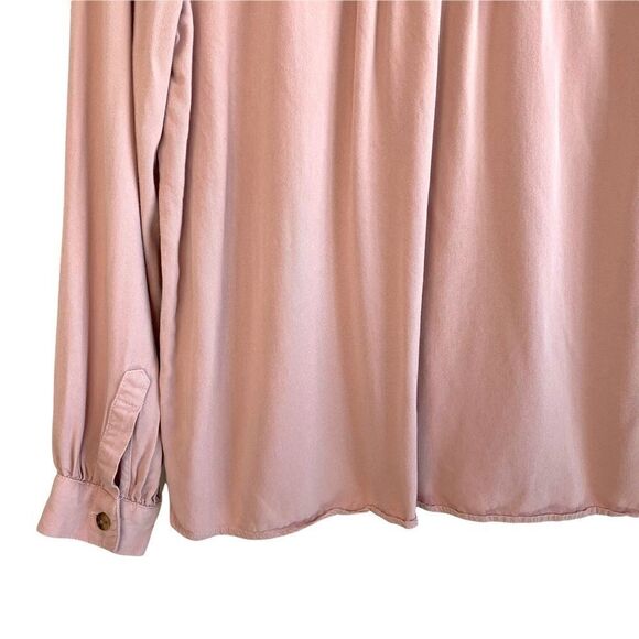 Loft 1/2 Button Pink Top - Picture 7 of 7